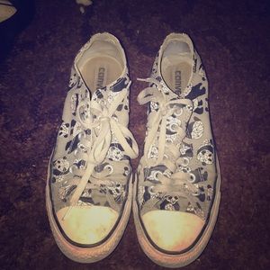 Converse sneakers grey pandas